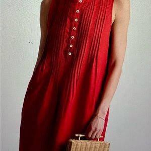 Quince Linen Sleeveless Swing Dress